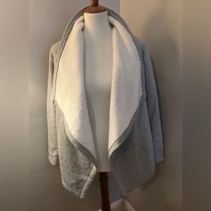 Open gray jacket